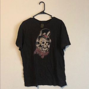LUCKY BRAND Good Luck Skull Unisex Men’s Tee